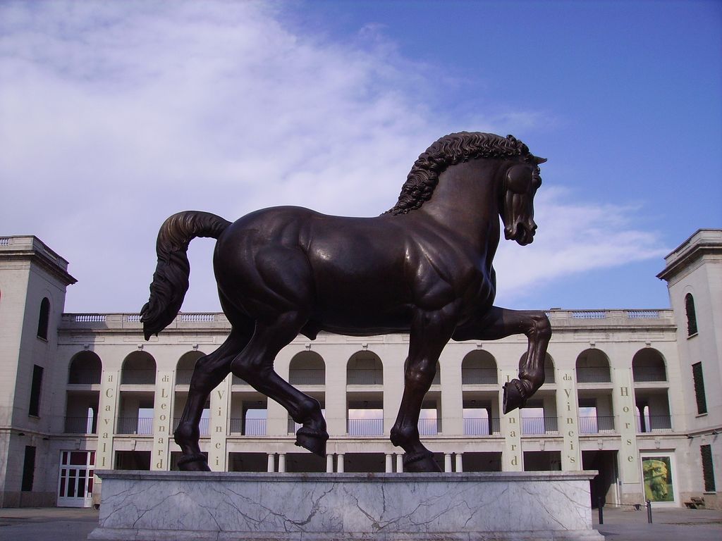 Milano, Ippodromo San Siro, Cavallo di Leonardo, Foto Mauro Maffeis